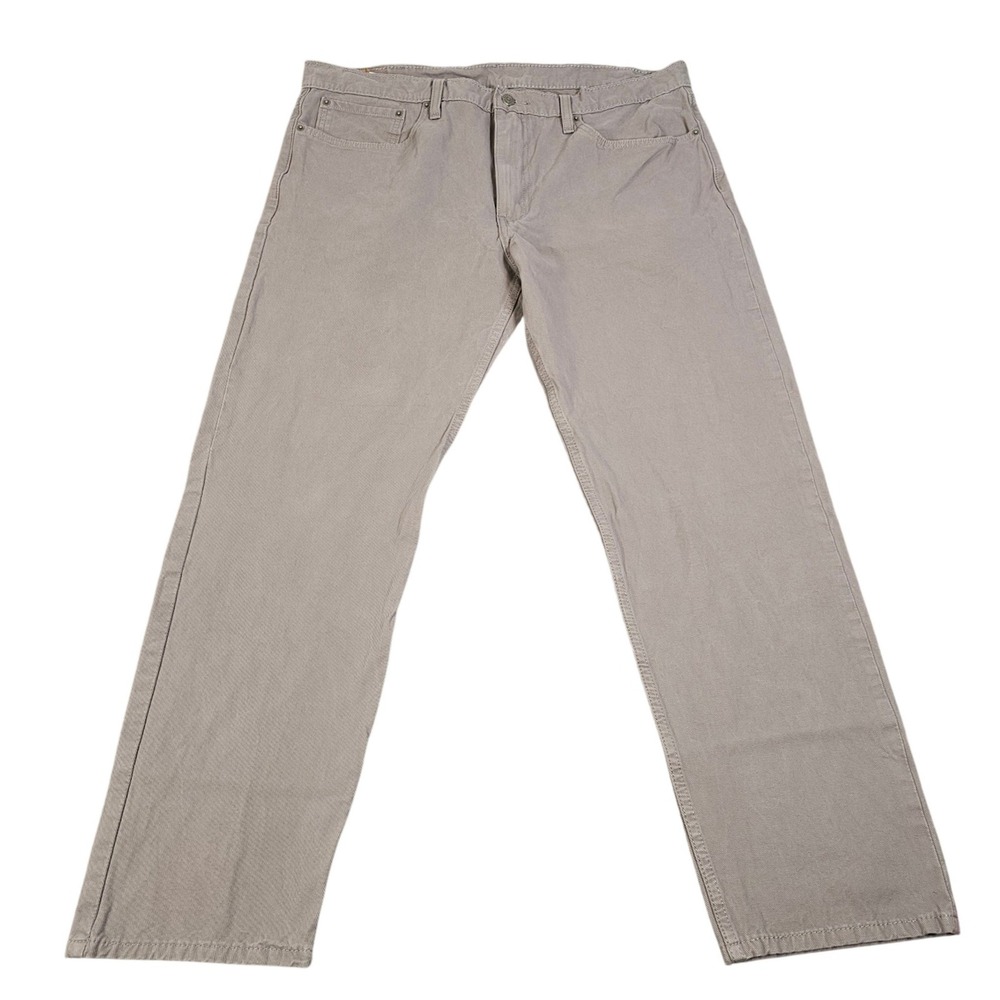 Levi's 502 Regular Taper Men's‎ Grey Denim Twill Pants Size 38 Style 29507‑0112